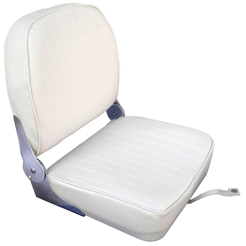 Seat with foldable back